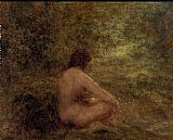 Henri Fantin-latour Canvas Paintings - The Bather